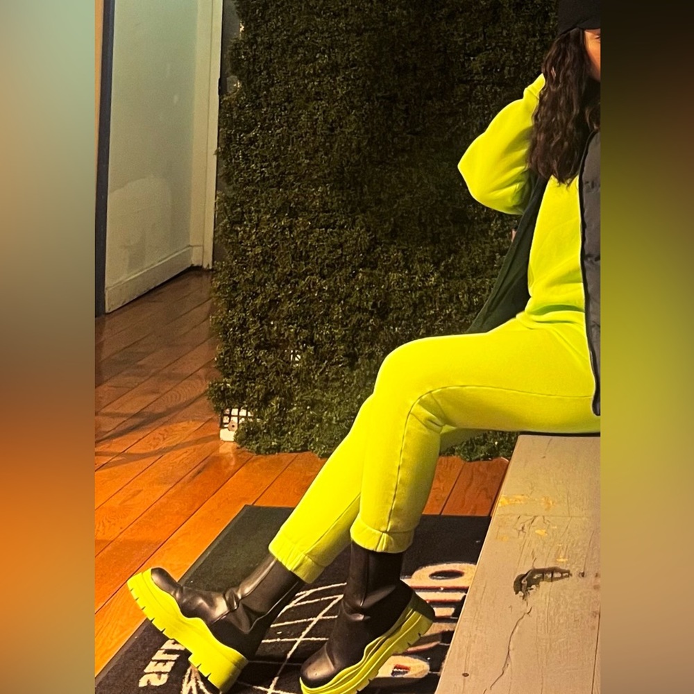 Women's Chelsea Ankle Boots Slip On Mid Calf Chunky